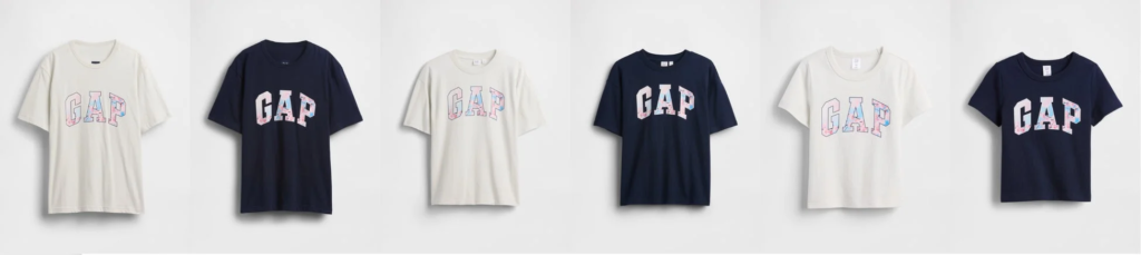 SAKURA GAPロゴ Tシャツ