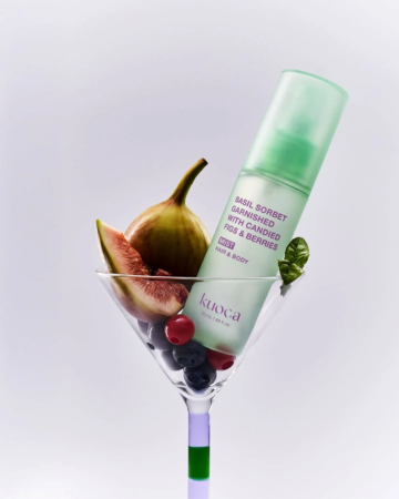 バジルソルベ フレグランスミストと食材