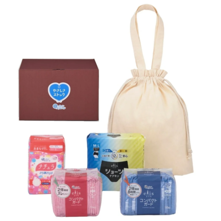 エリエール 防災セット「やさしさストック」女性用の内容物