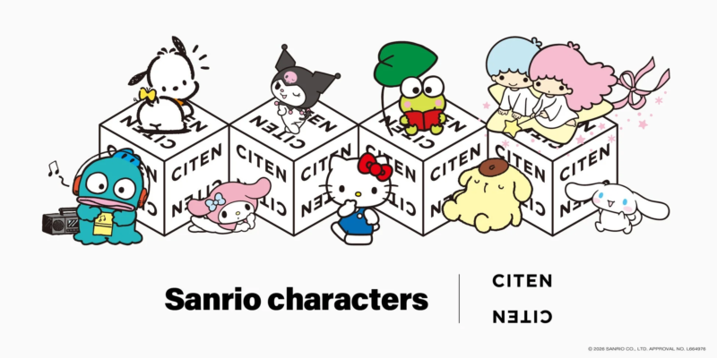 サンリオキャラクターズとCITENのコラボイラスト