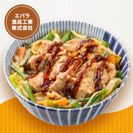 エバラ焼肉のたれ使用 肉野菜炒め丼