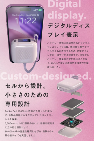 MATECH PocketCell 10000のデジタルディスプレイと内部設計