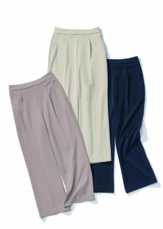 上質ごこちのワイドパンツ