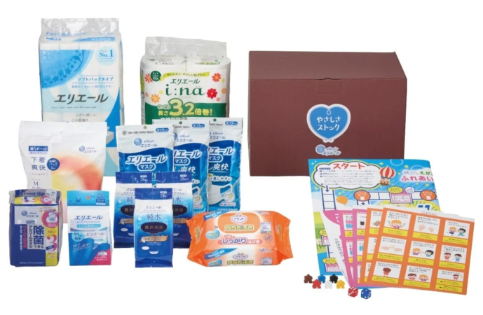 エリエール 防災セット「やさしさストック」スタンダードの内容物