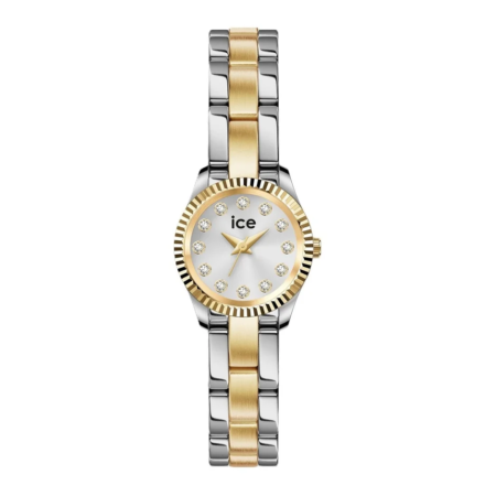 ゴールドとシルバーのツートンカラーが特徴的なレディース腕時計