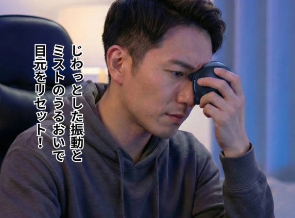 ゲーム中に目元ケア