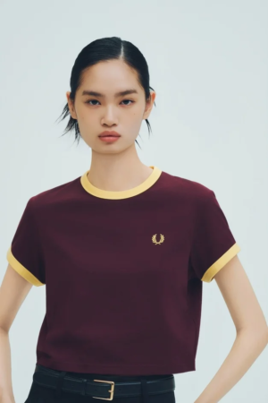 CROPPED RINGER TEE
