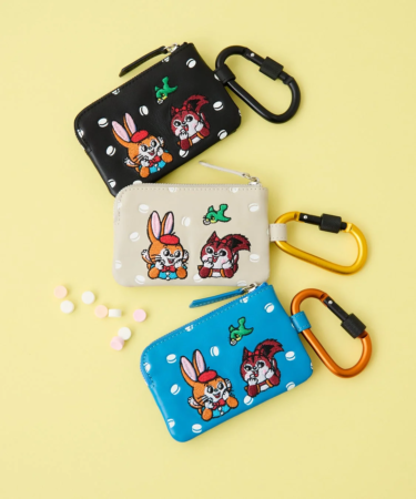 カラビナ付きポーチ