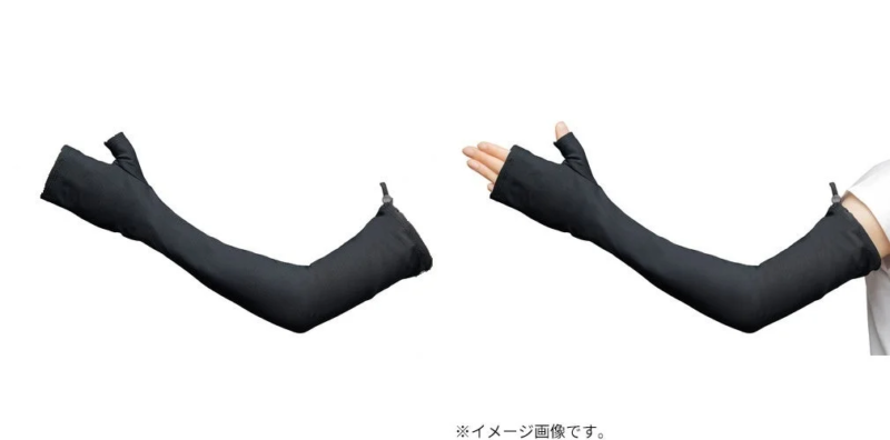 丸福繊維 ヤケーヌ ブラックレーベル アームカバー