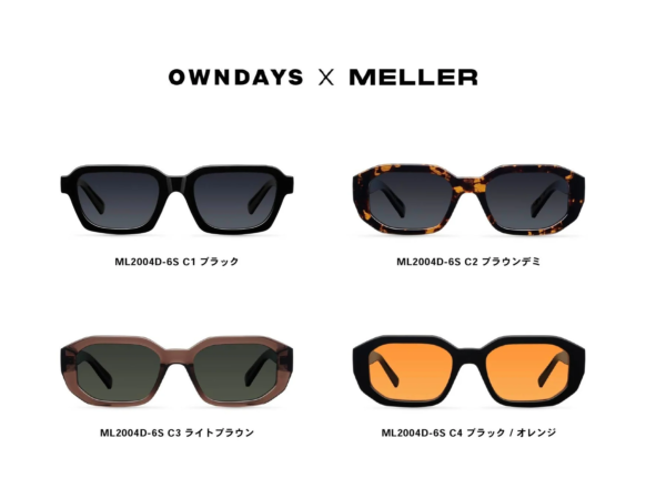 OWNDAYSとMELLERのコラボレーションによるKESSIEサングラス