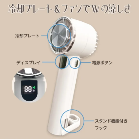 冷却プレートとファンでWの涼しさ