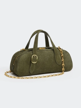 Mini Asra Boston Bag Moss