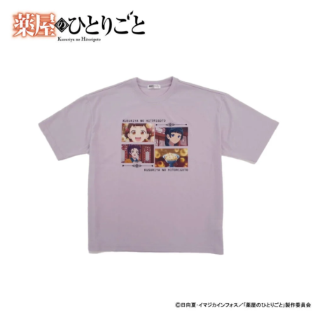 プリントTシャツE ラベンダー