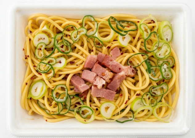 醤油とだしのペペロンチーノ