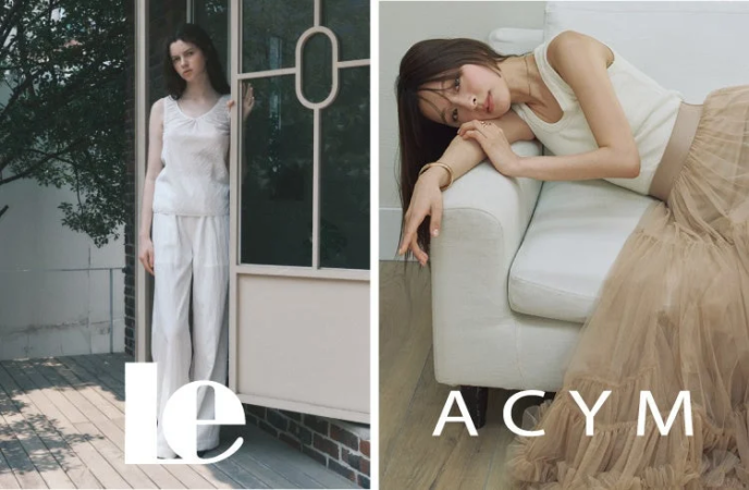 新ブランドleとACYMのファッション画像