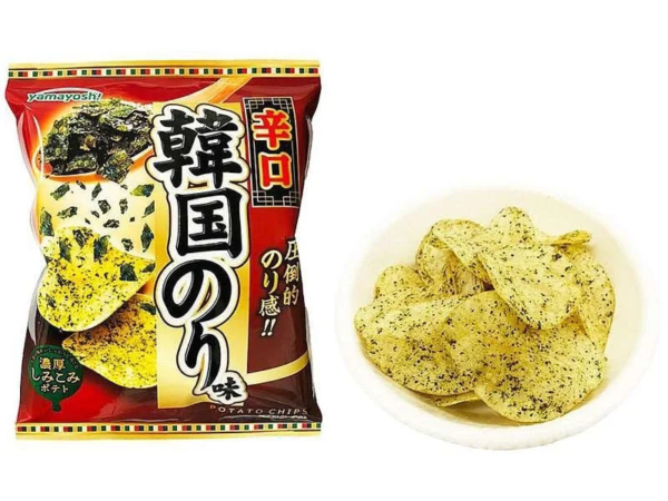 山芳ポテトチップス 辛口韓国のり味