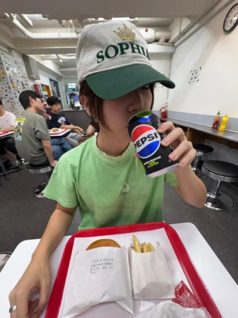 MASCOMPANYのキャップと食事