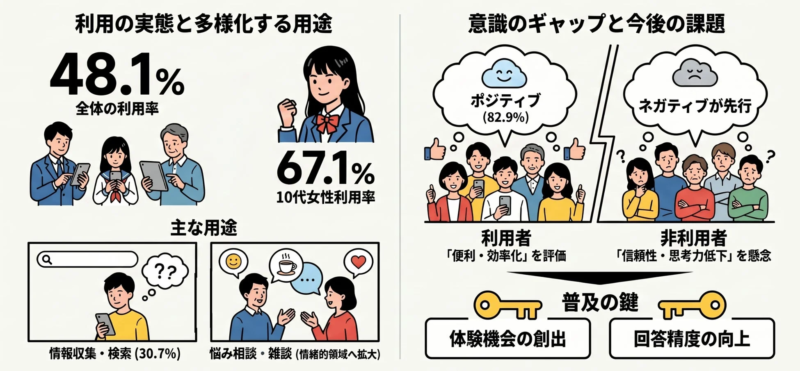生成AIの利用の実態と多様化する用途