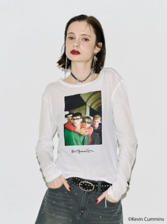 KevinCummins×PosTokyoシアーロングスリーブTシャツ