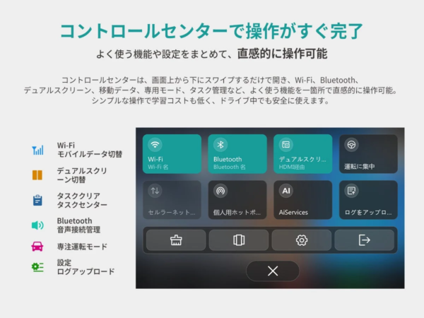 OttoDrive 3.0のコントロールセンター