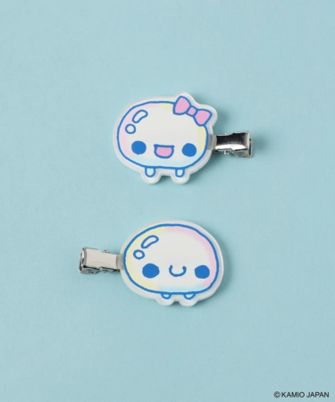 ぷくぷくあわわちゃんのヘアクリップ2Pセット