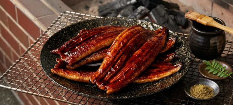 美味しそうなうなぎの蒲焼き