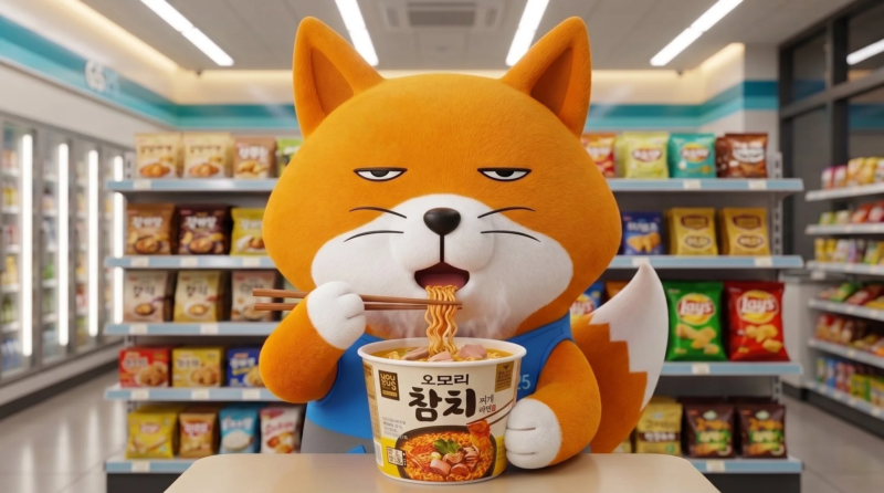 オモリキムチチゲラーメンのキャラクター