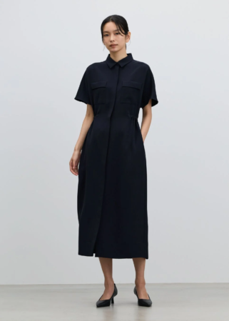 ロングシャツワンピース