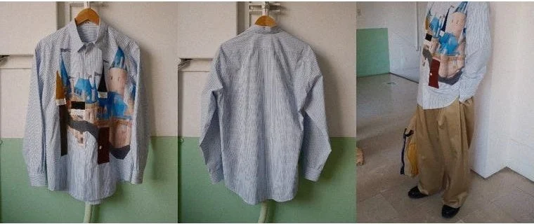 Appliqué-detail shirt