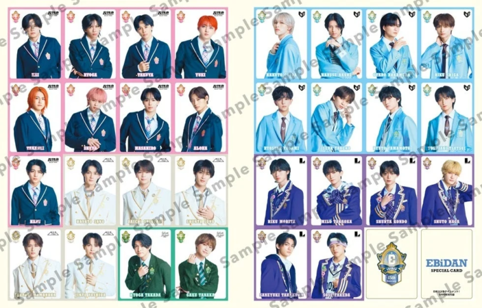 EBiDAN 15th ANNIVERSARY SPECIAL CARDの一部