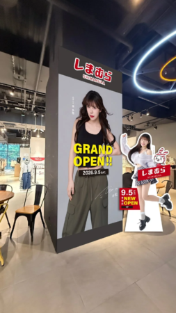 POP UP STOREの広告ディスプレイ