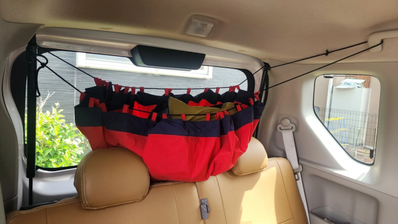 車内での収納