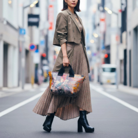 TENT BAGのアートプリントバッグ