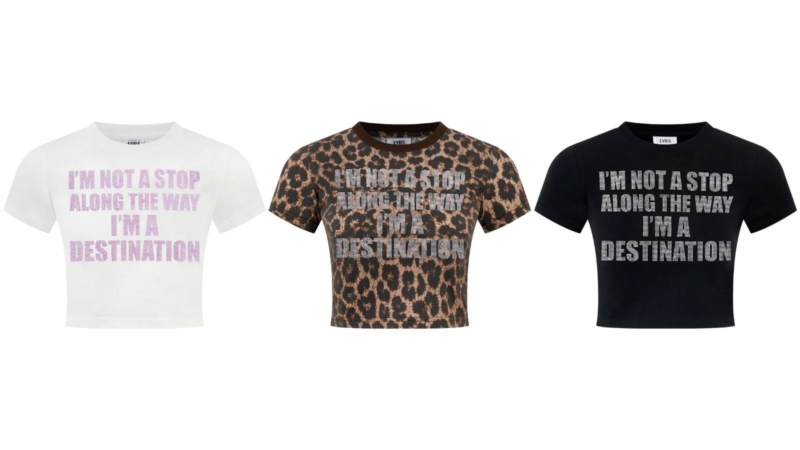 メッセージロゴコンパクトTシャツ