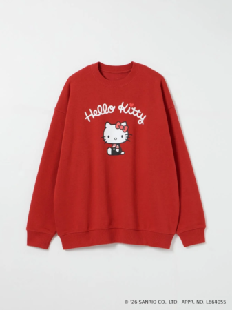 ハローキティ プリントクルーネックスウェット