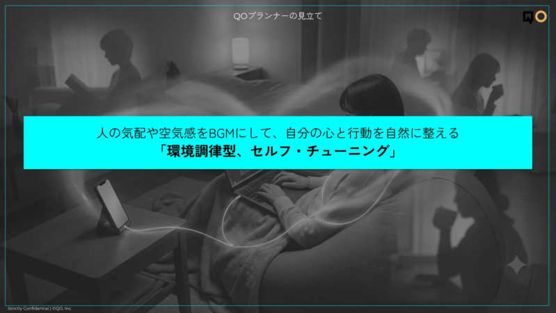QOプランナーの見立て「環境調律型、セルフ・チューニング」
