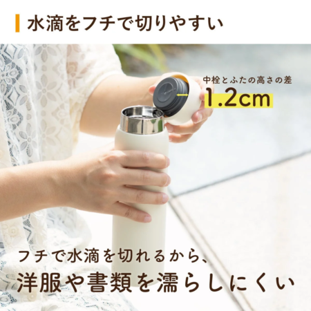 水滴が垂れにくい工夫
