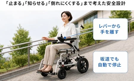 電動車椅子の安全設計