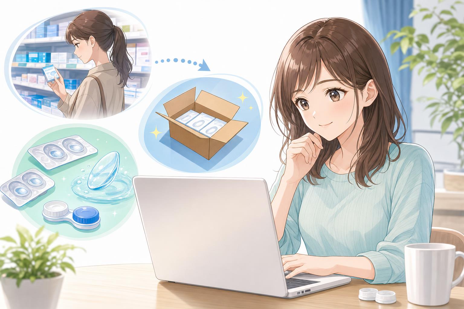 レンズファインのコンタクト通販は店舗購入から乗り換えやすい？送料・品ぞろえ・返金条件を確認